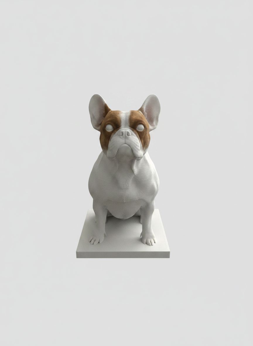 French Bulldog Figurine free 3D printable STL