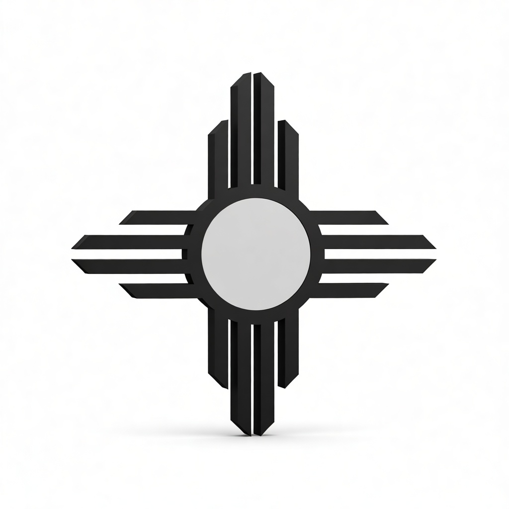 Zia Sun Symbol free 3D printable STL