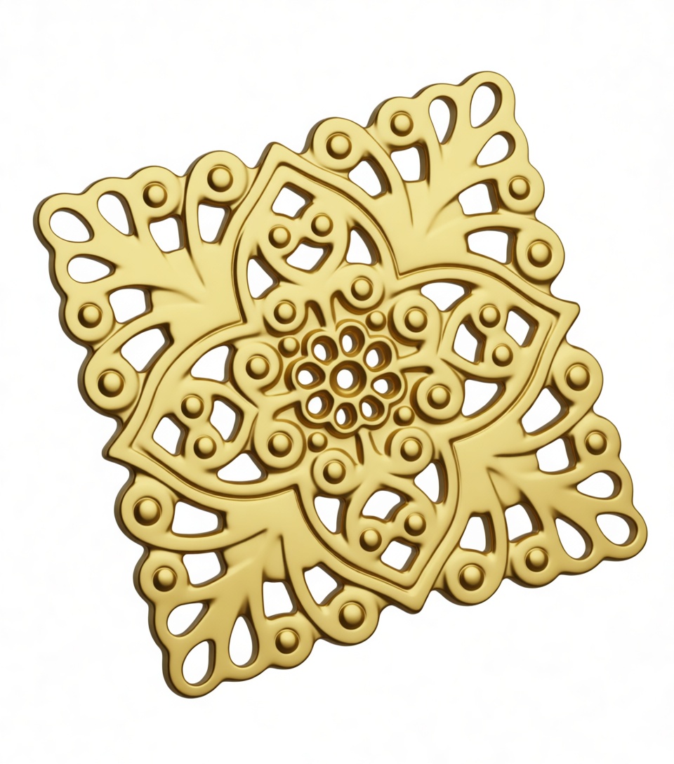 Ornate Floral Medallion free 3D printable STL