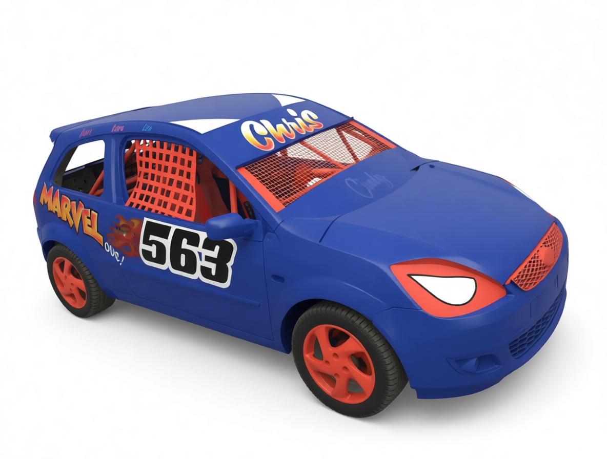 Blue Rally Car Model free 3D printable STL