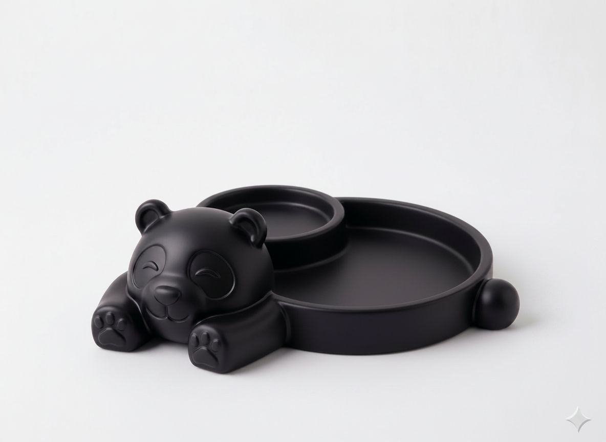 Panda Snack Tray free 3D printable STL