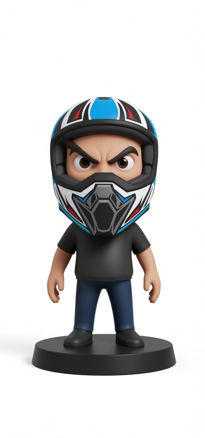 Racer Helmet Figurine free 3D printable STL