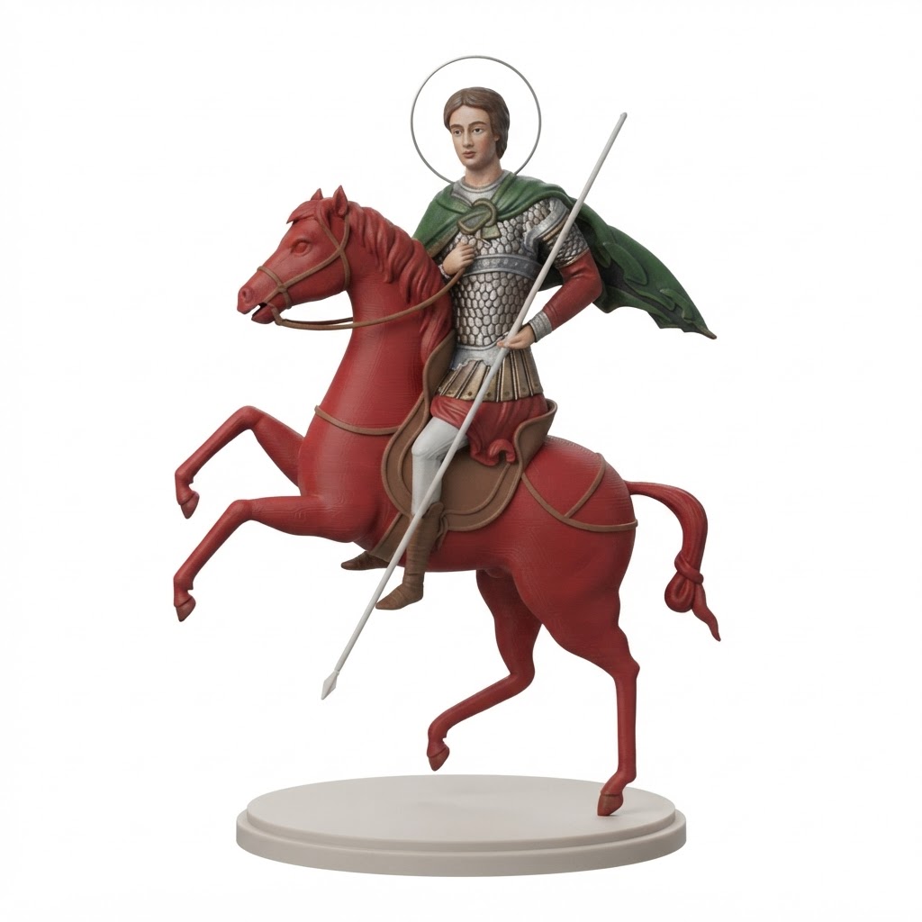 Saint George Statue free 3D printable STL