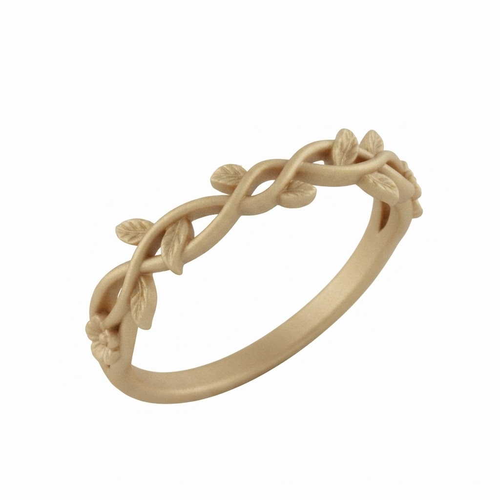 Vine Leaf Ring free 3D printable STL