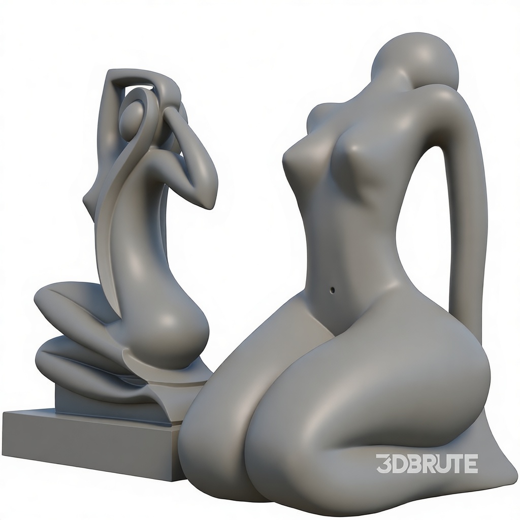 Abstract Nude Sculpture free 3D printable STL