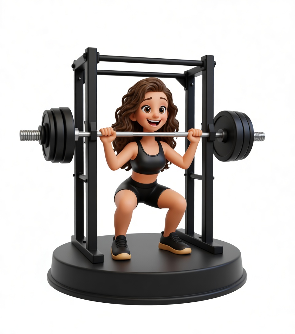 Weightlifting Woman Figurine free 3D printable STL