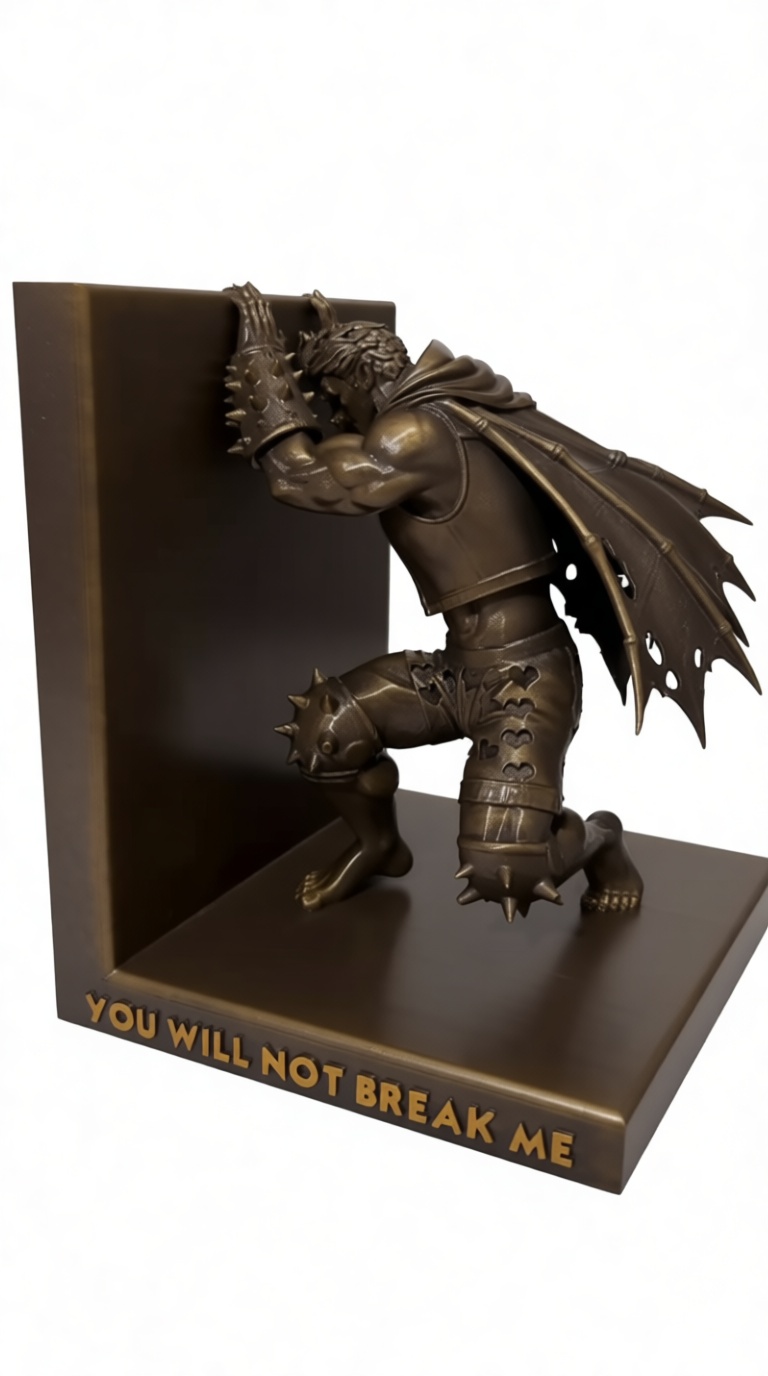 Demon Fighter Bookend free 3D printable STL