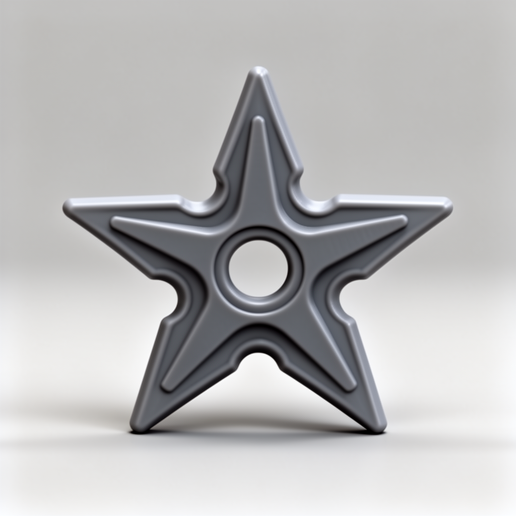 Ninja Throwing Star free 3D printable STL