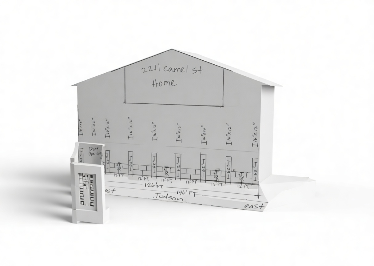 221 Camel St Home Model free 3D printable STL