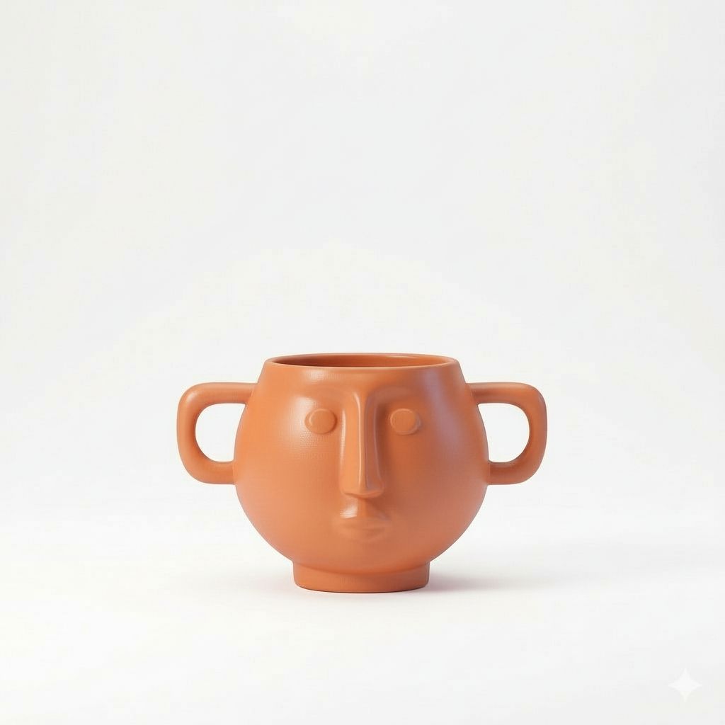 Face Mug Sculpture free 3D printable STL