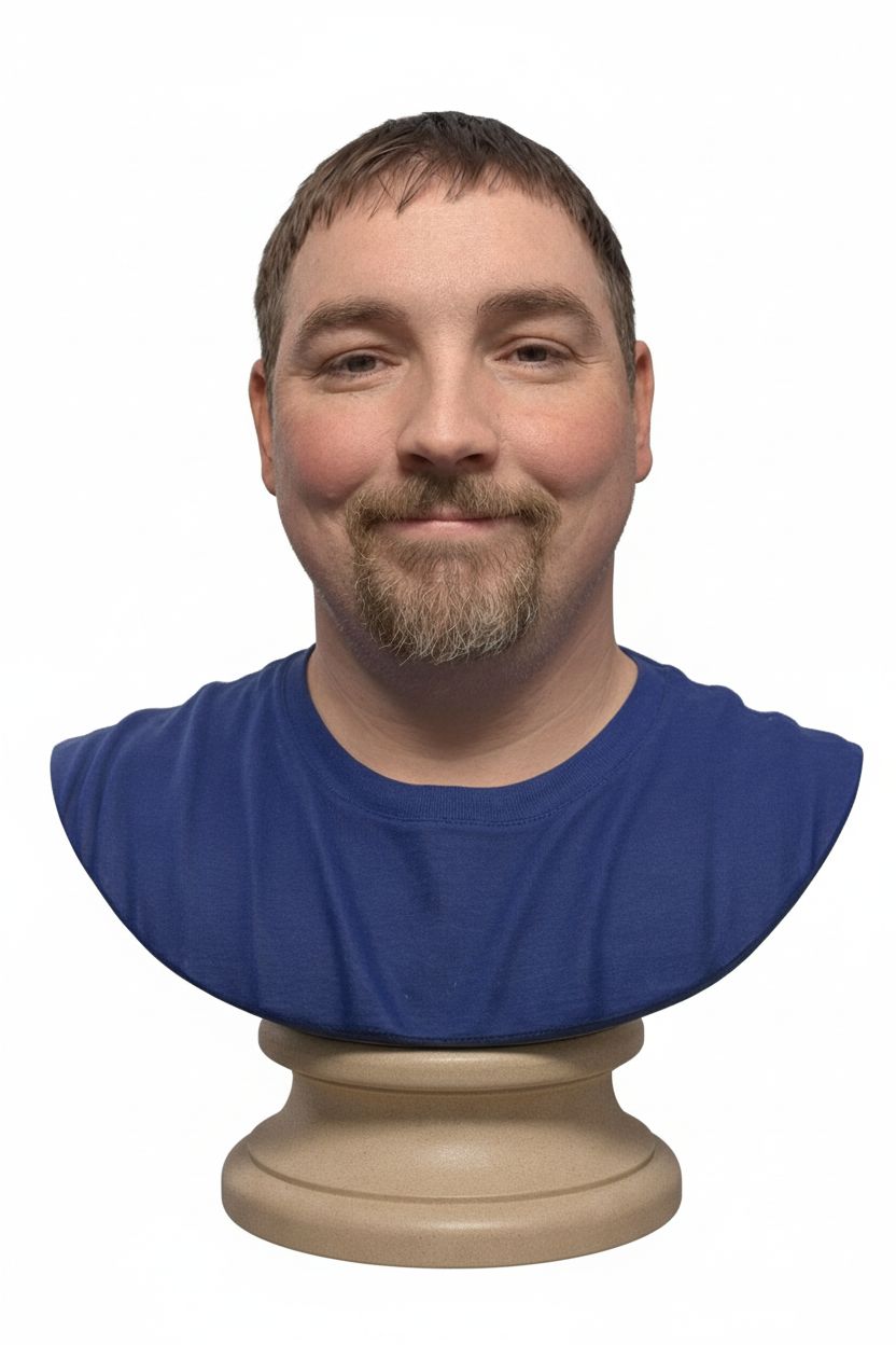 Realistic Male Bust free 3D printable STL