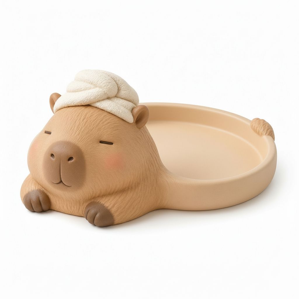 Capybara Dish Holder free 3D printable STL