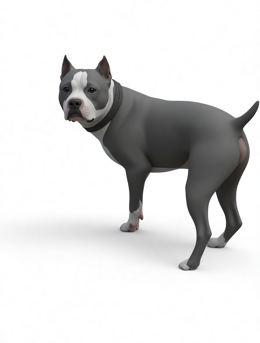 American Bully Dog Figurine free 3D printable STL
