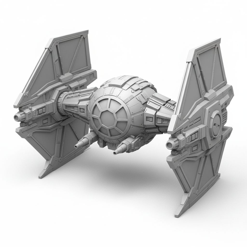 Futuristic Spacecraft Model free 3D printable STL