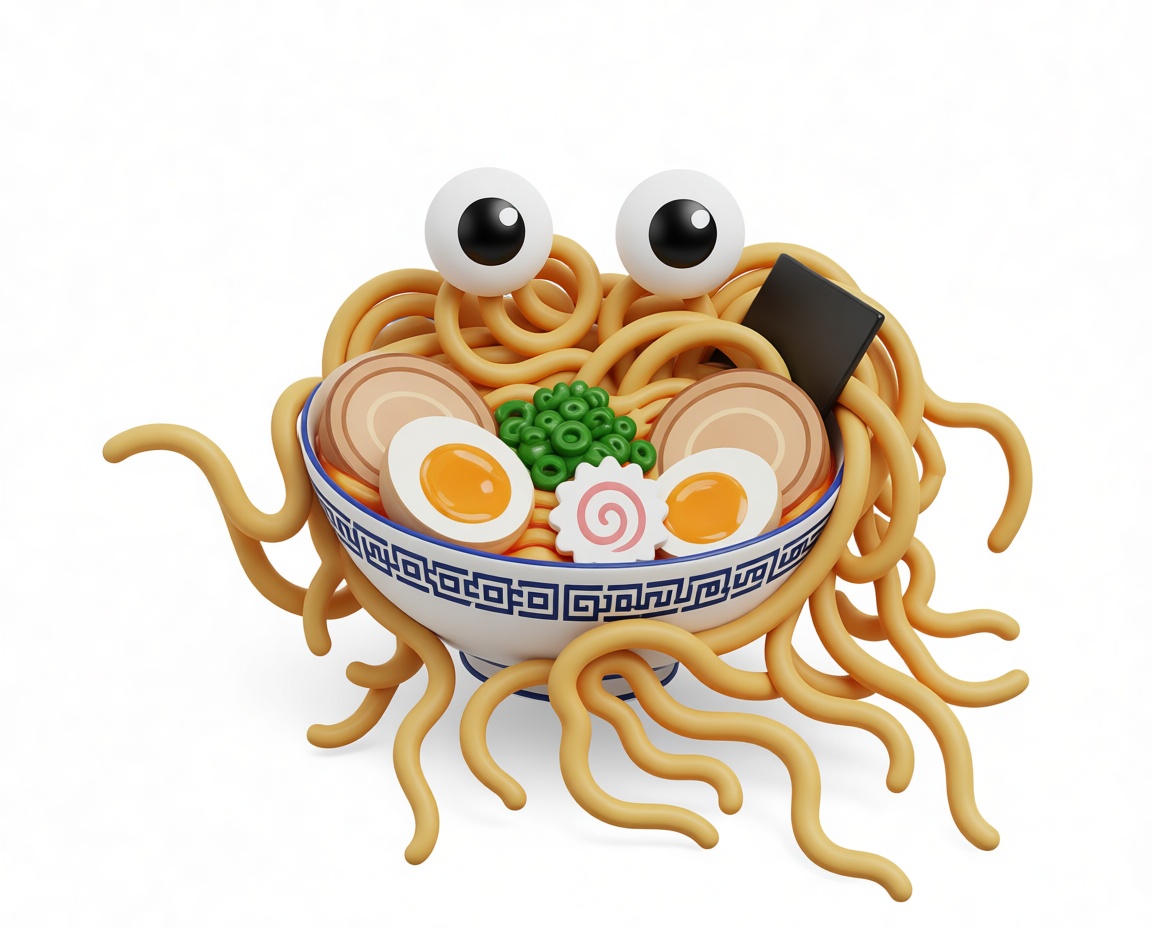 Ramen Noodle Monster Figurine free 3D printable STL
