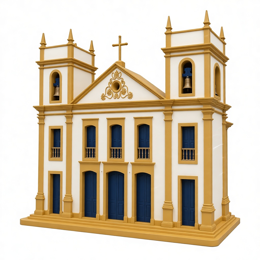 Colonial Church Model free 3D printable STL