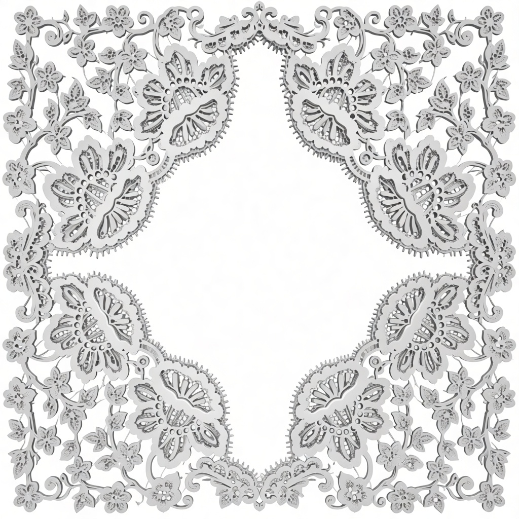 Floral Lace Pattern free 3D printable STL