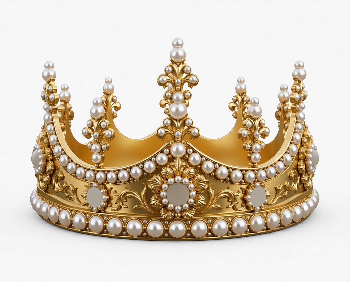 Ornate Pearl Crown free 3D printable STL