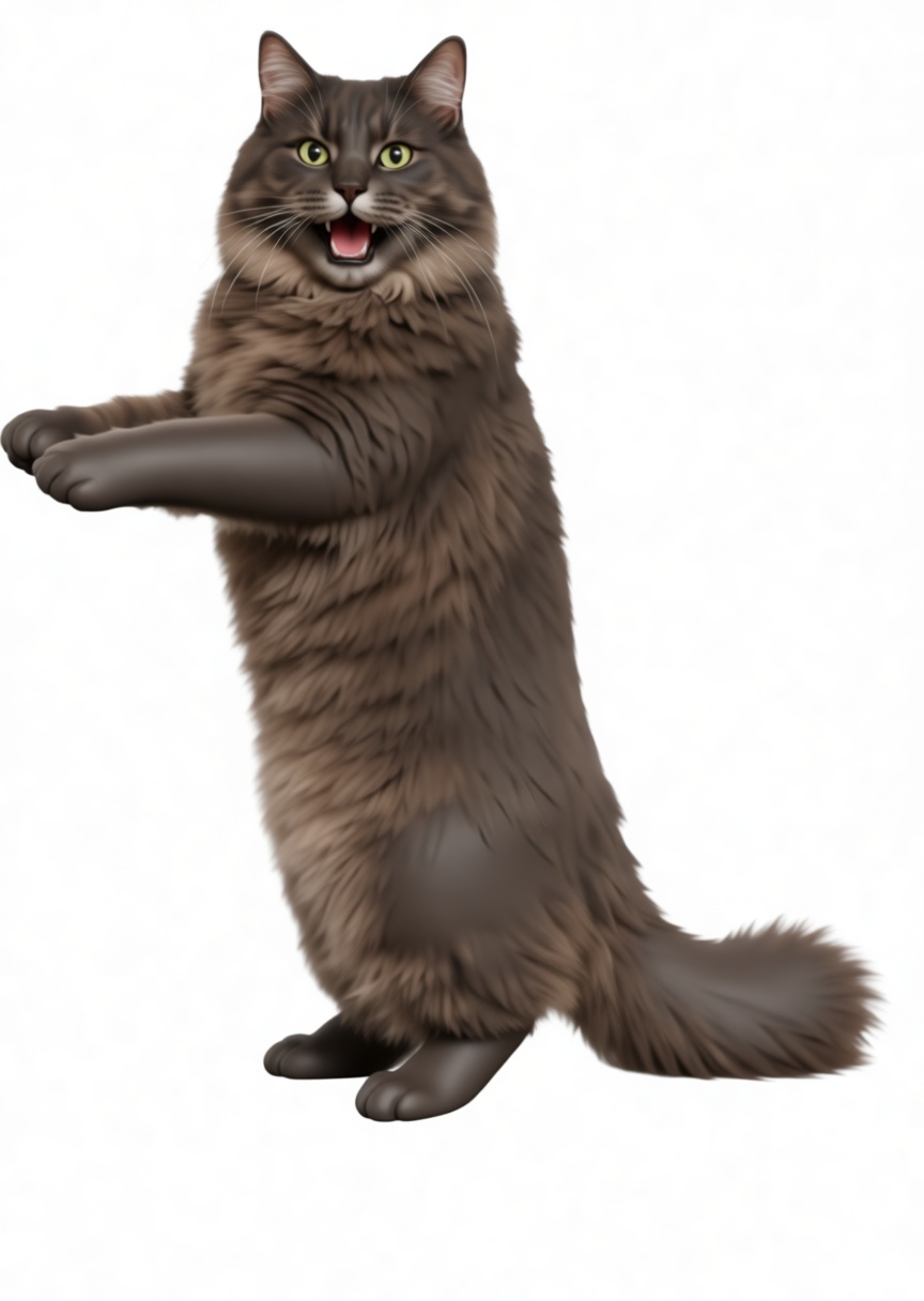 Maine Coon Cat Figurine free 3D printable STL