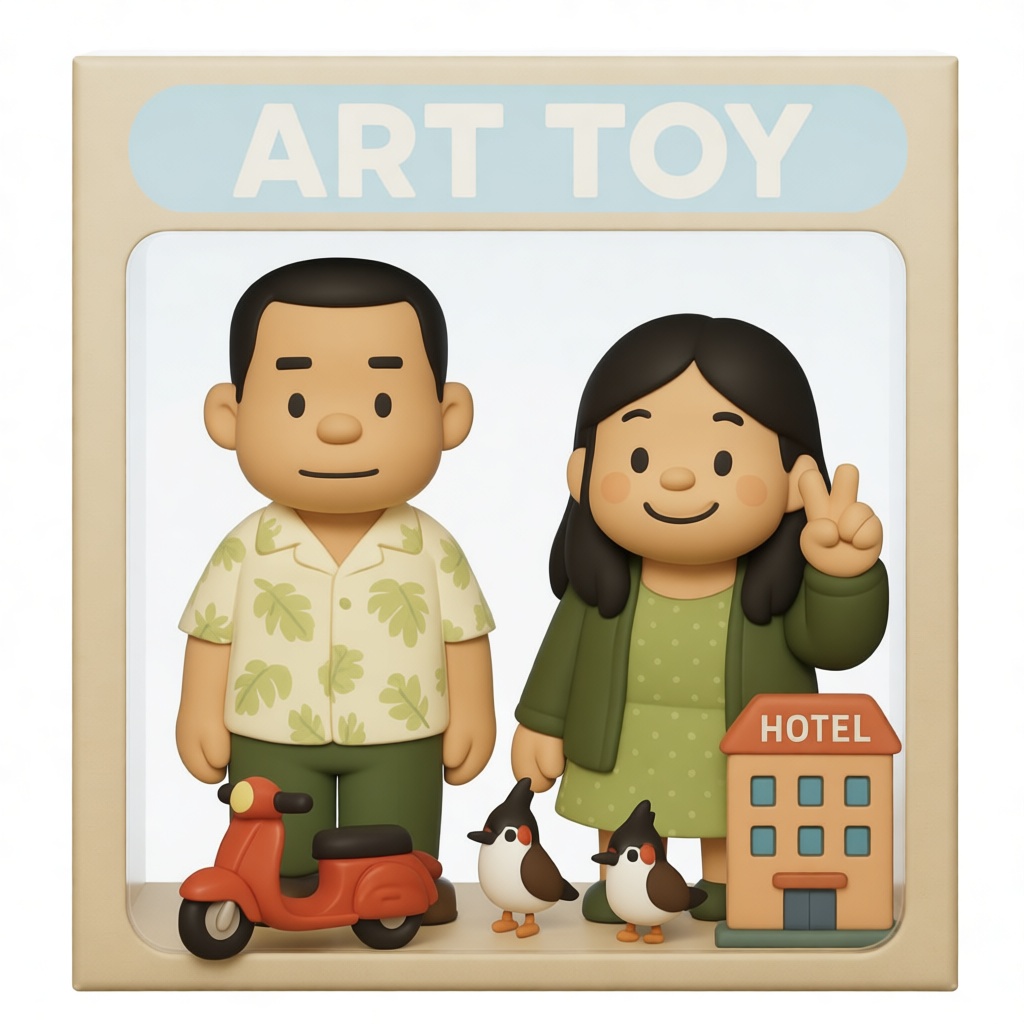 Vacation Couple Figurines free 3D printable STL