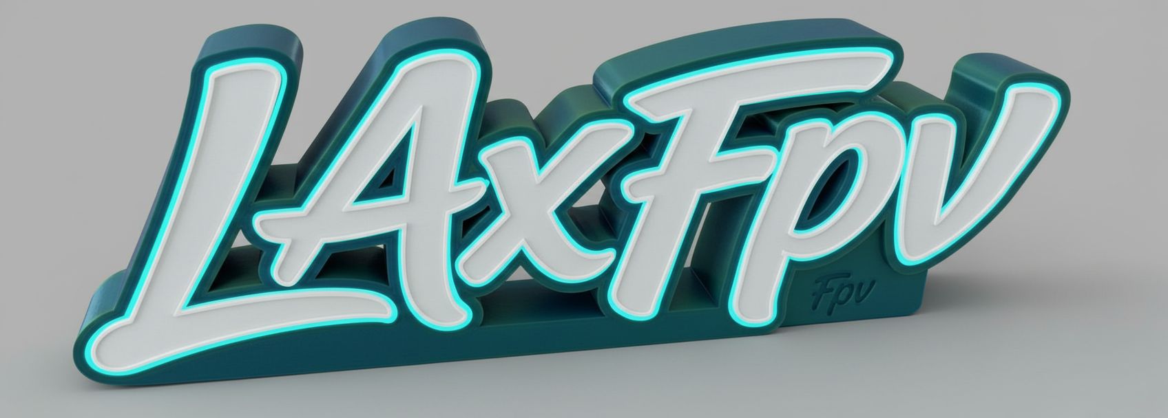 LaxFPV Logo Sign free 3D printable STL