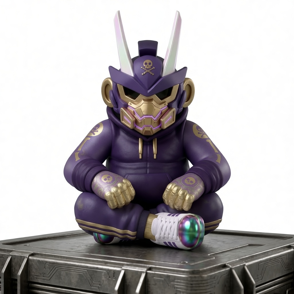 Cyber Samurai Figurine free 3D printable STL