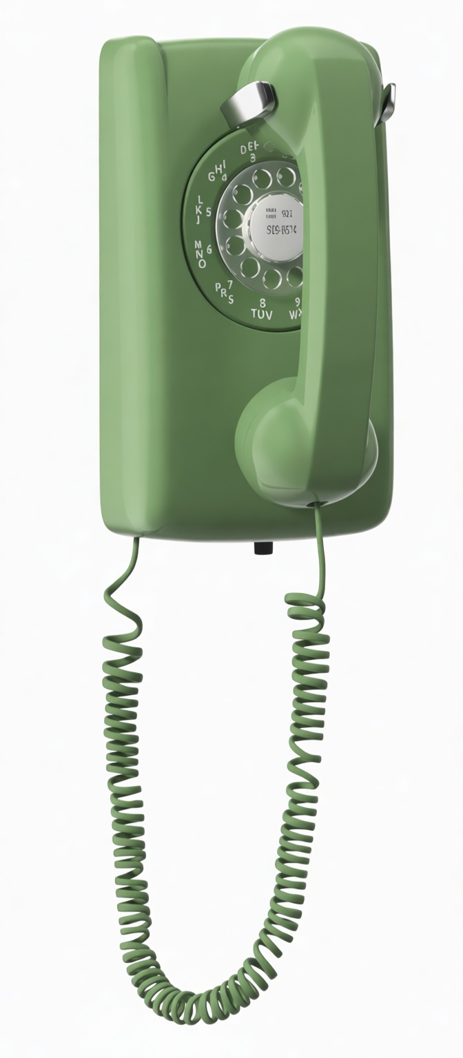 Rotary Wall Phone Model free 3D printable STL