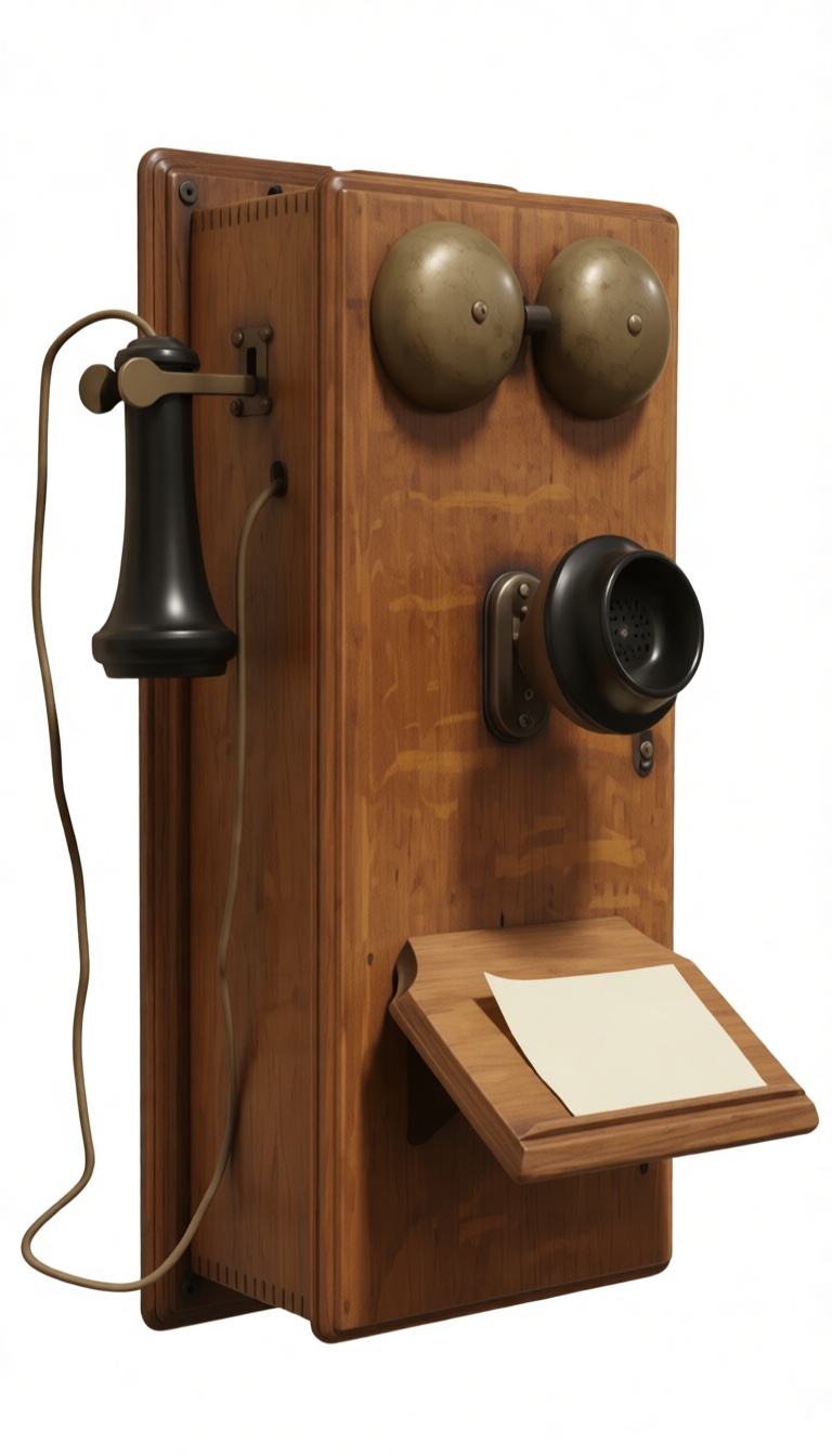 Wooden Wall Phone Model free 3D printable STL
