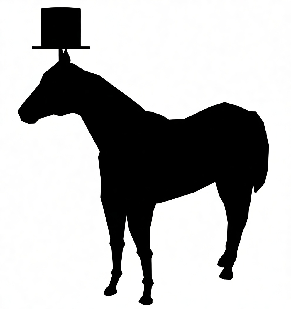 Horse with Top Hat Figurine free 3D printable STL