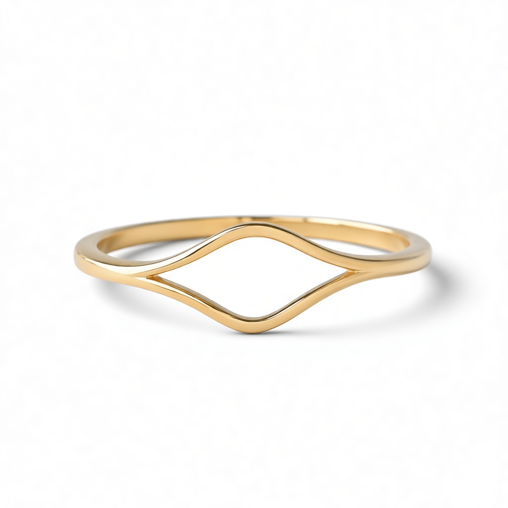 Minimalist Wave Ring free 3D printable STL