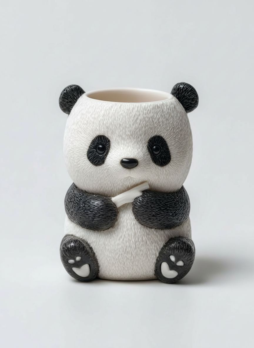 Giant Panda Planter free 3D printable STL