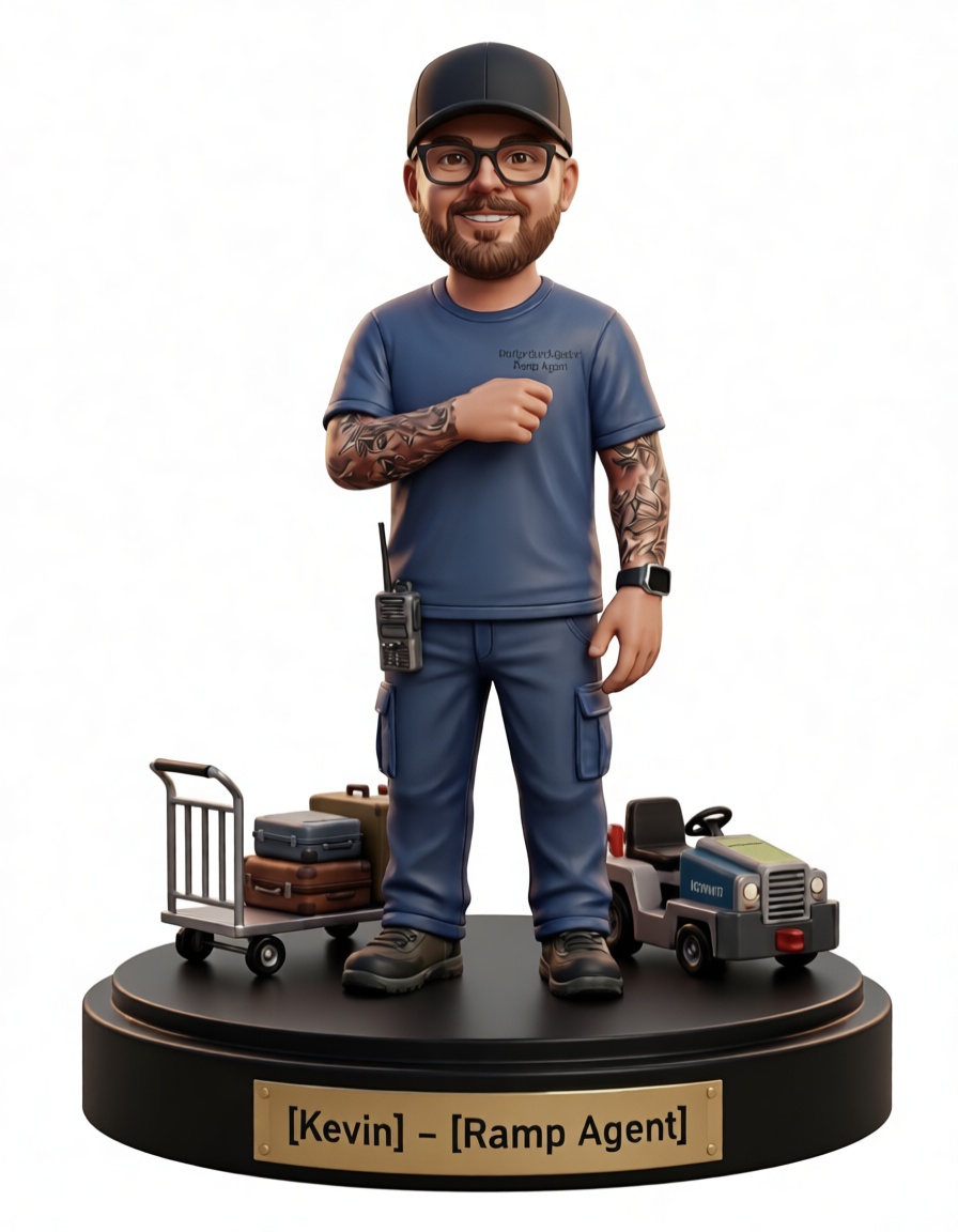 Kevin Ramp Agent Figurine free 3D printable STL