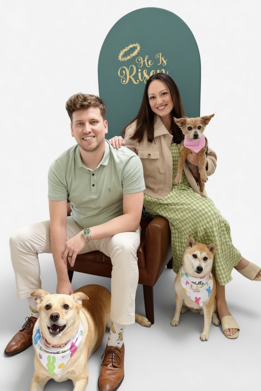 Couple with Dogs Figurine free 3D printable STL