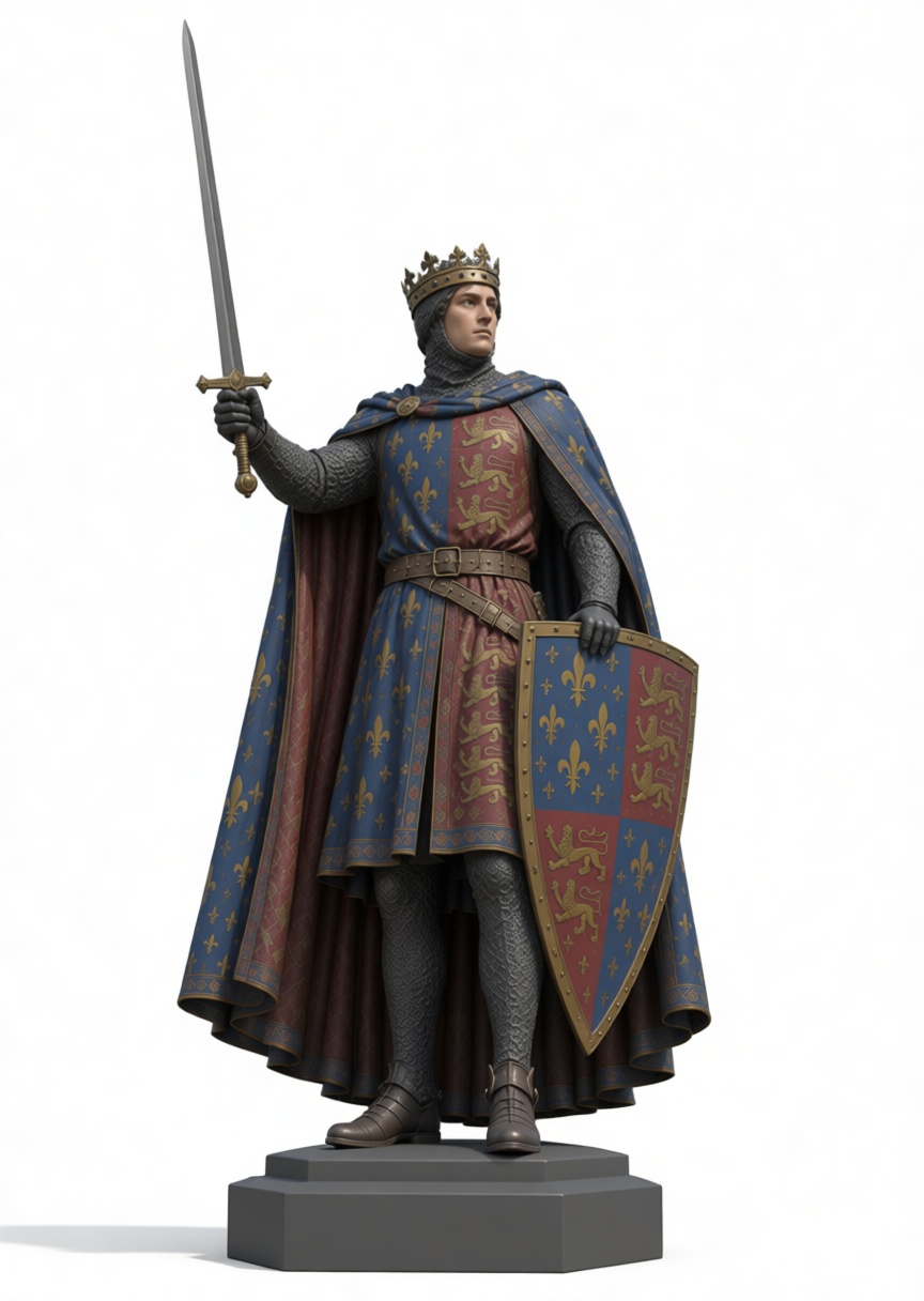 Medieval King Figurine free 3D printable STL