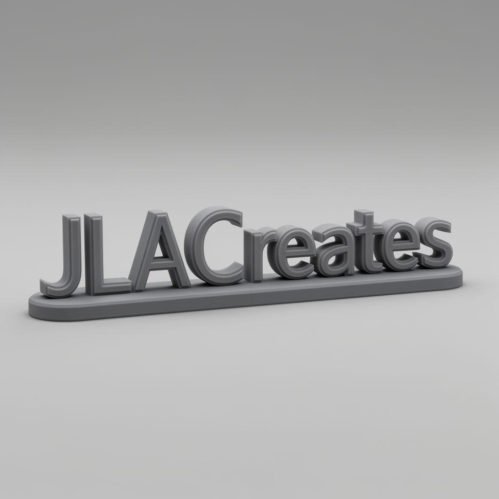 JLACreates Letter Model free 3D printable STL