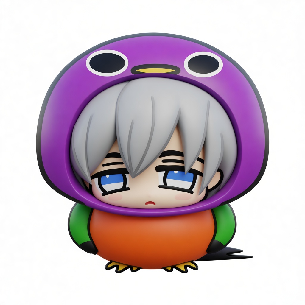 Anime Boy Bird Figurine free 3D printable STL