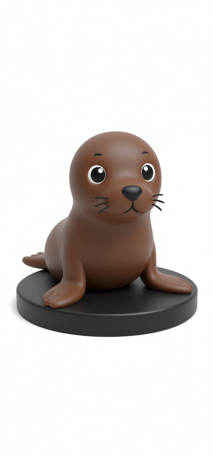 Seal Pup Figurine free 3D printable STL