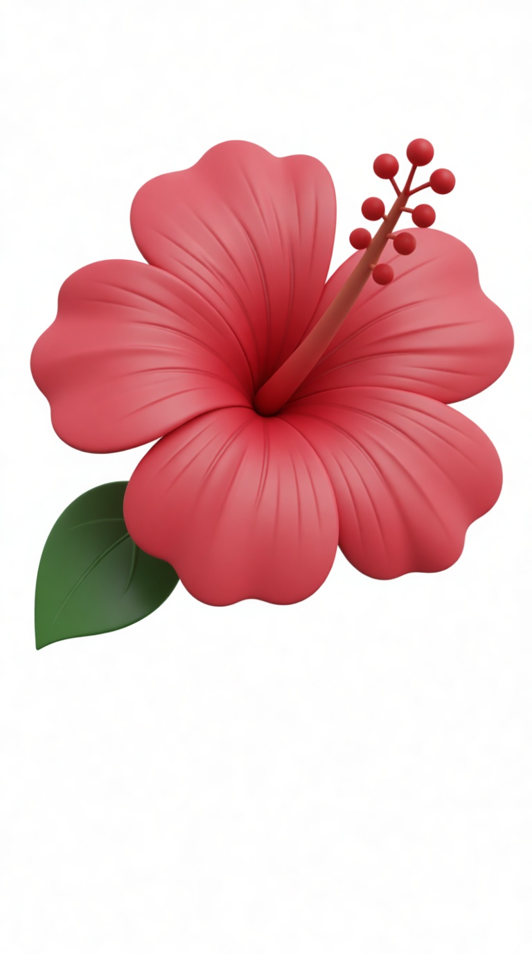 Hibiscus Flower Model free 3D printable STL