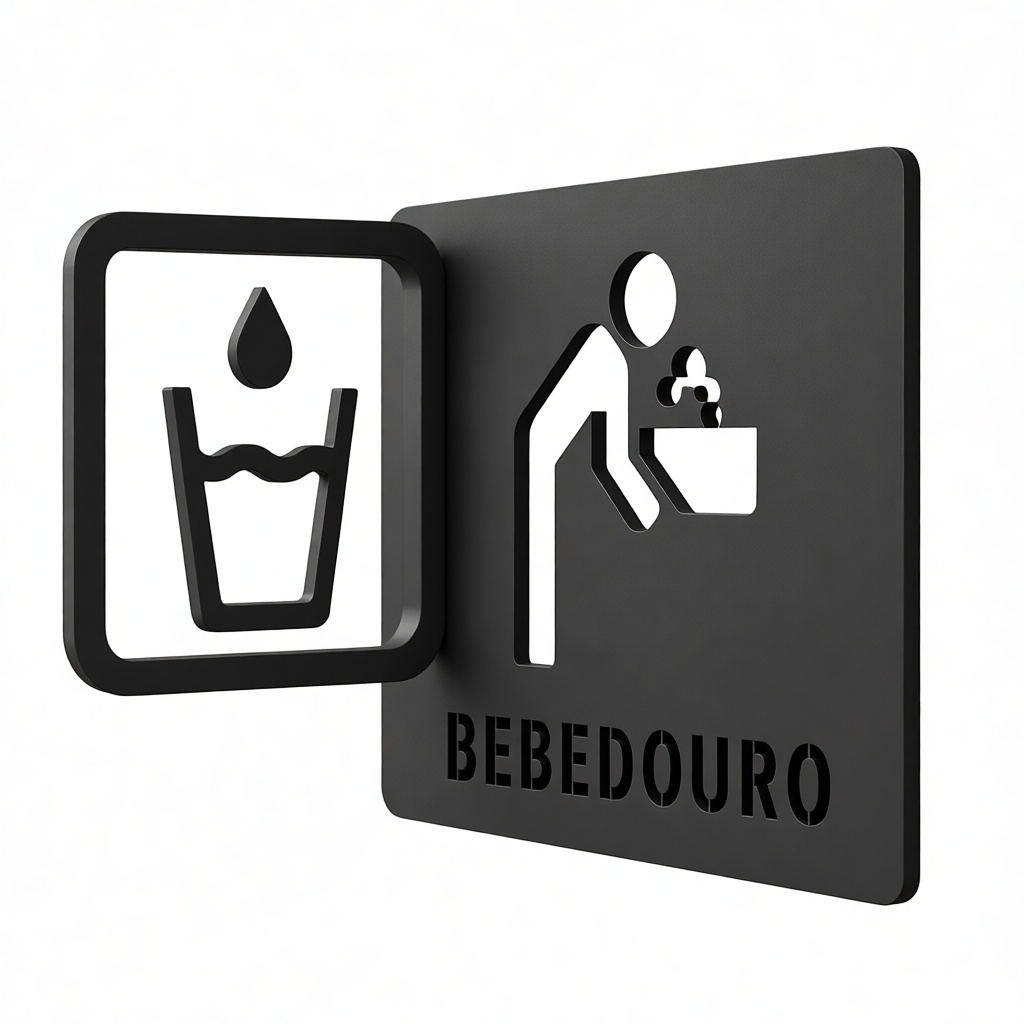 Water Fountain Sign free 3D printable STL