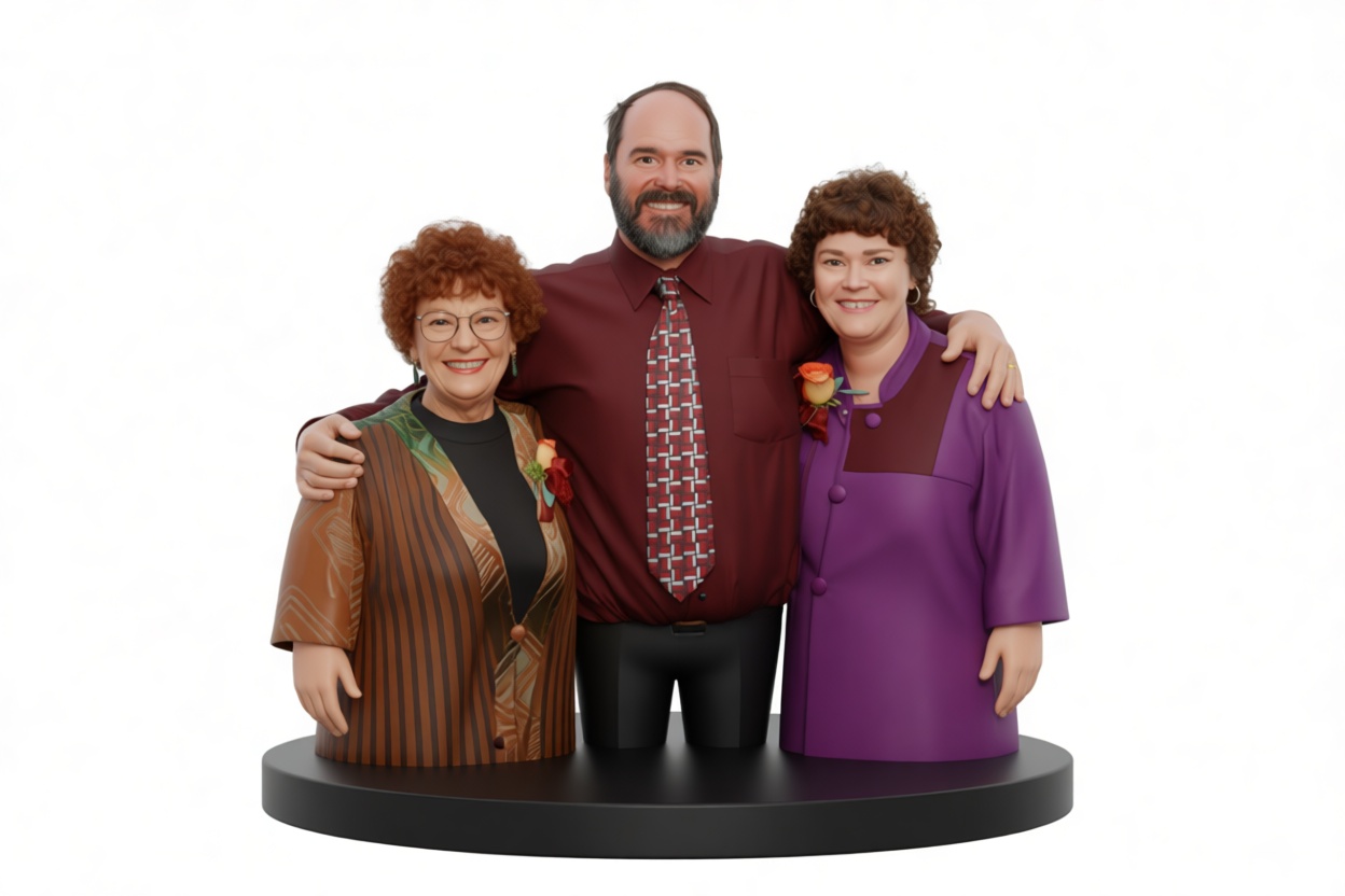Family Group Bust free 3D printable STL