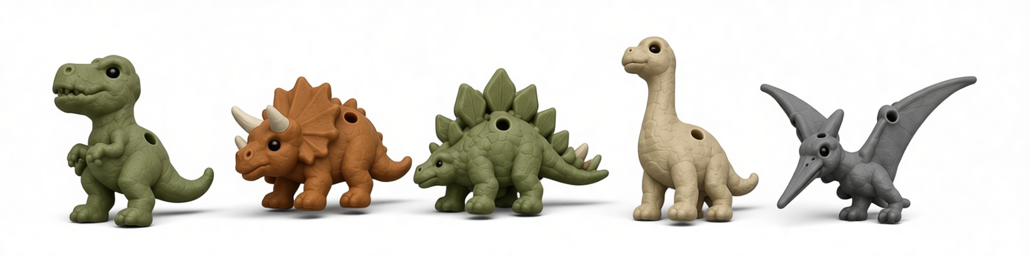 Dinosaur Chibi Figurines free 3D printable STL