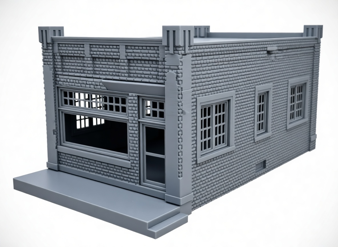 Brick Storefront Model free 3D printable STL