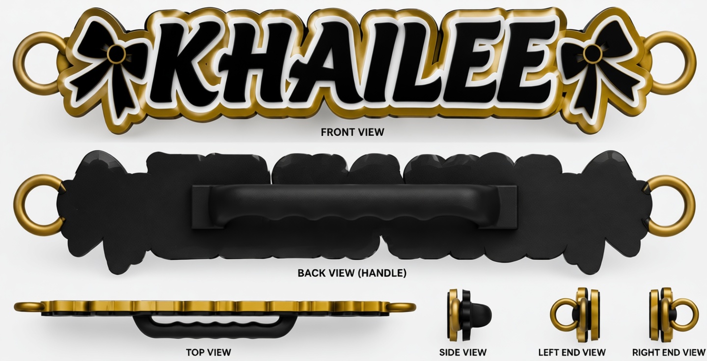 Khalee Name Bracelet free 3D printable STL