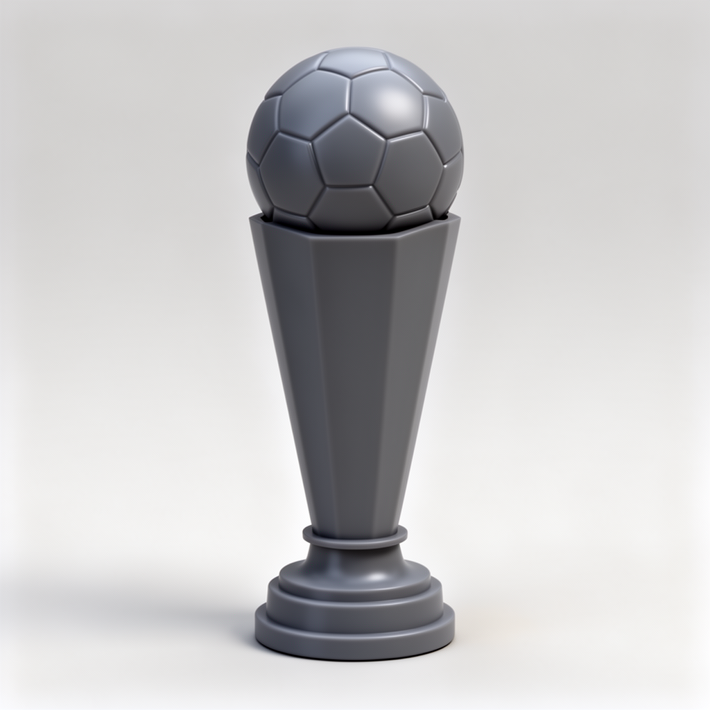 Soccer Ball Trophy Statue free 3D printable STL