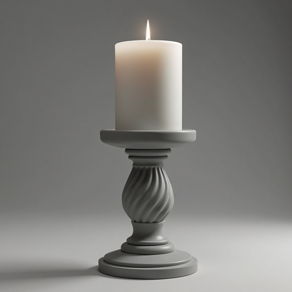 Black LV Candle Holder free 3D printable STL