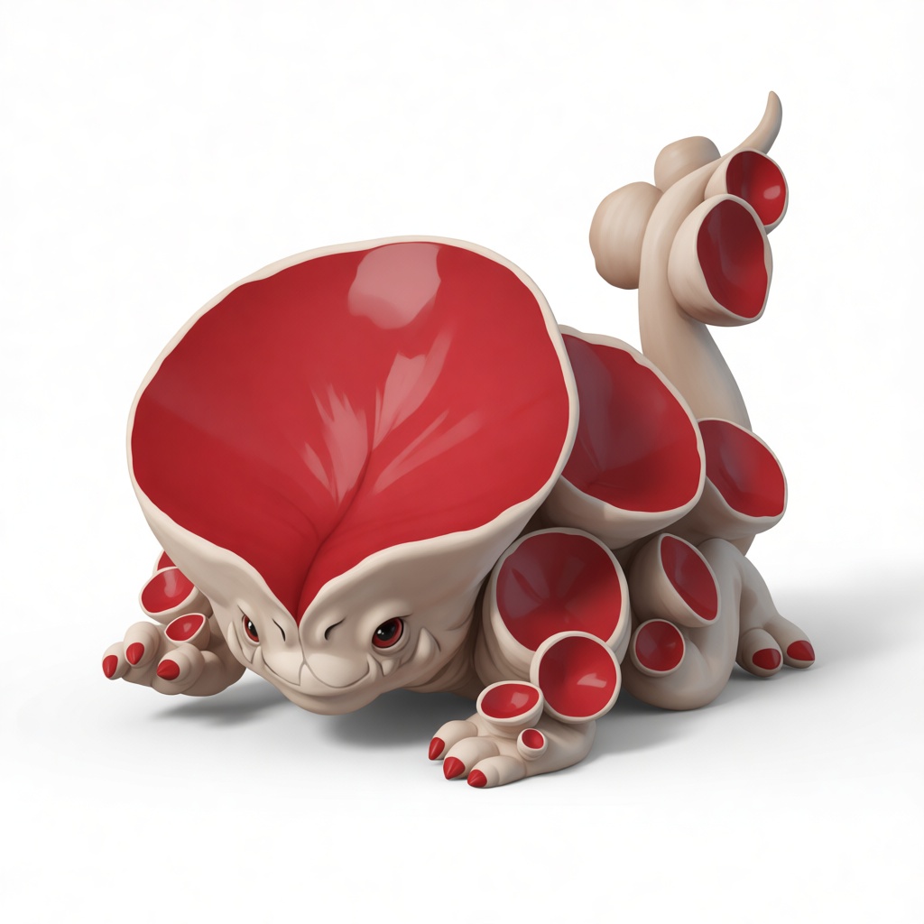 Carnivorous Fungus Monster Figurine free 3D printable STL