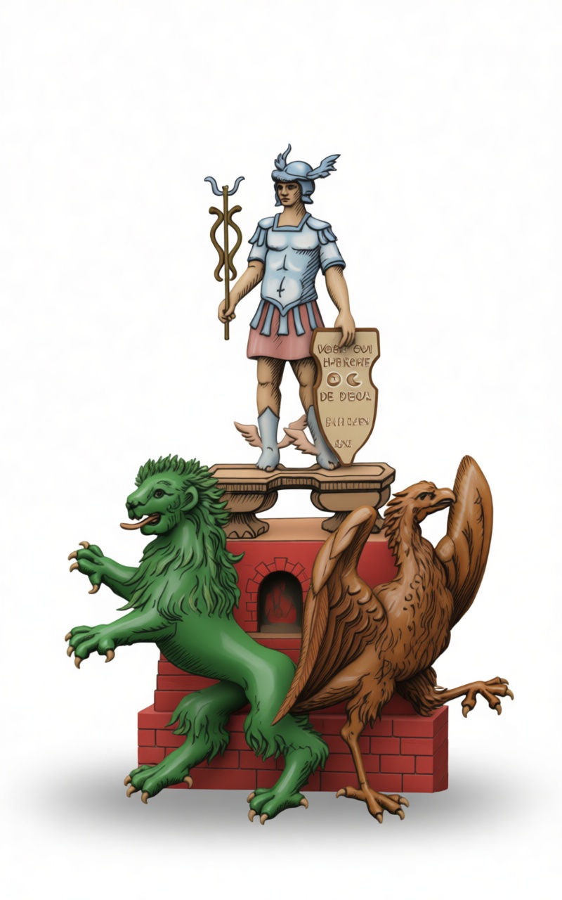 Hermes Statue with Griffin and Lion free 3D printable STL