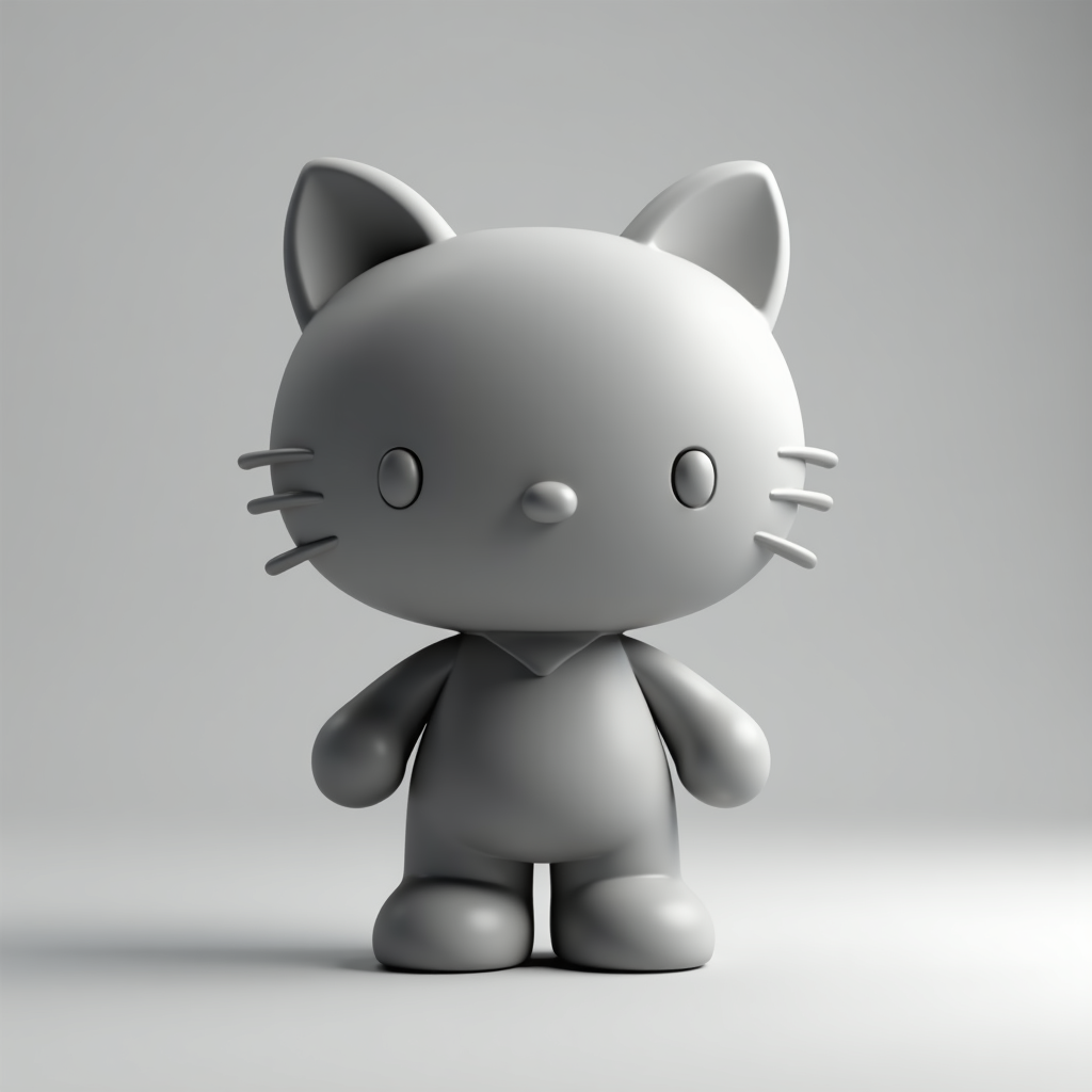Hello Kitty Figurine free 3D printable STL