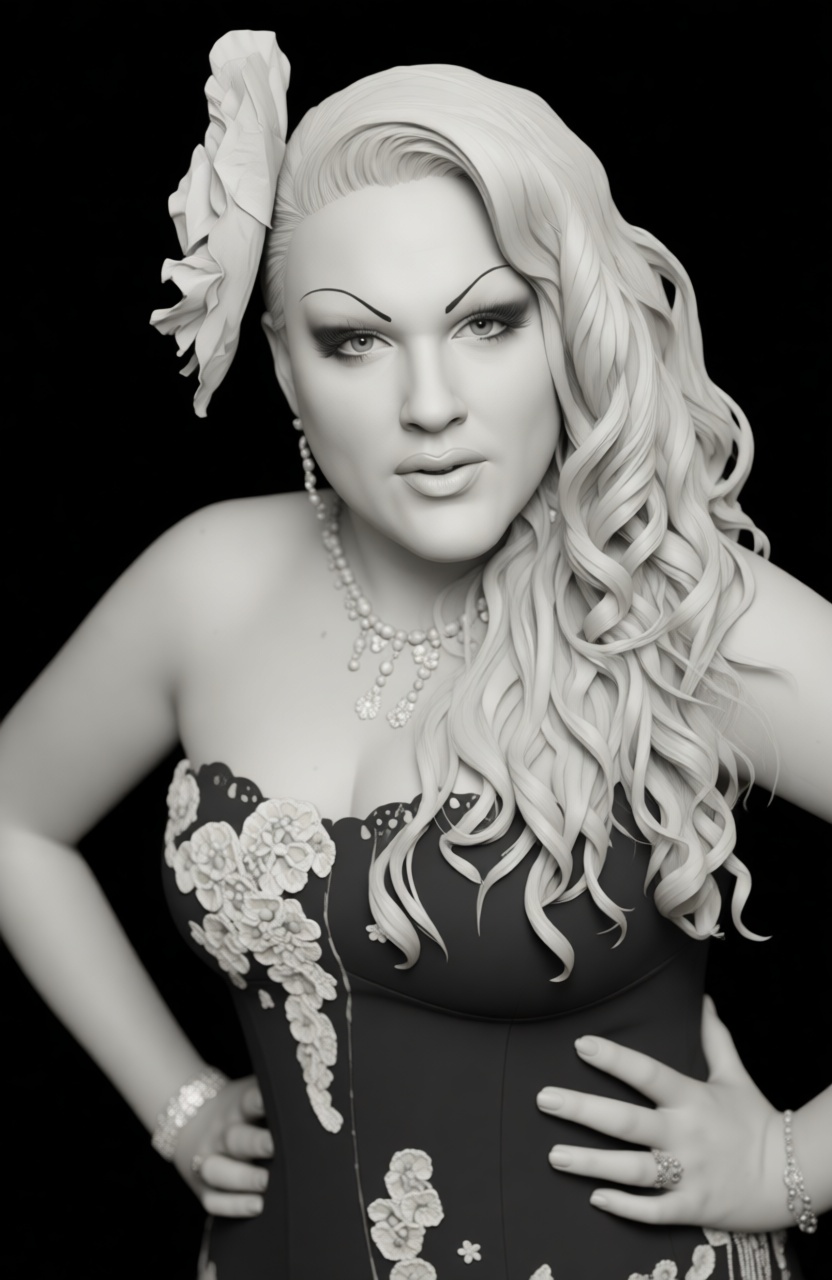 Glamorous Woman Bust free 3D printable STL