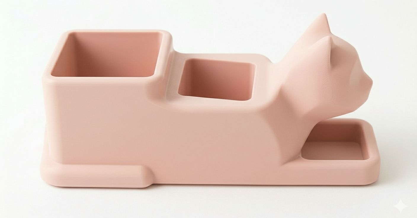 Cat Head Organizer free 3D printable STL